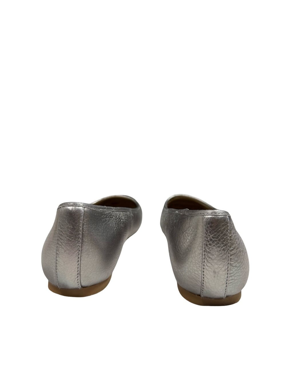 Vionic Orinda Ballet Flats Women Sz 9 Silver  Metallic Orthopedic Comfort Shoes - Picture 3 of 11